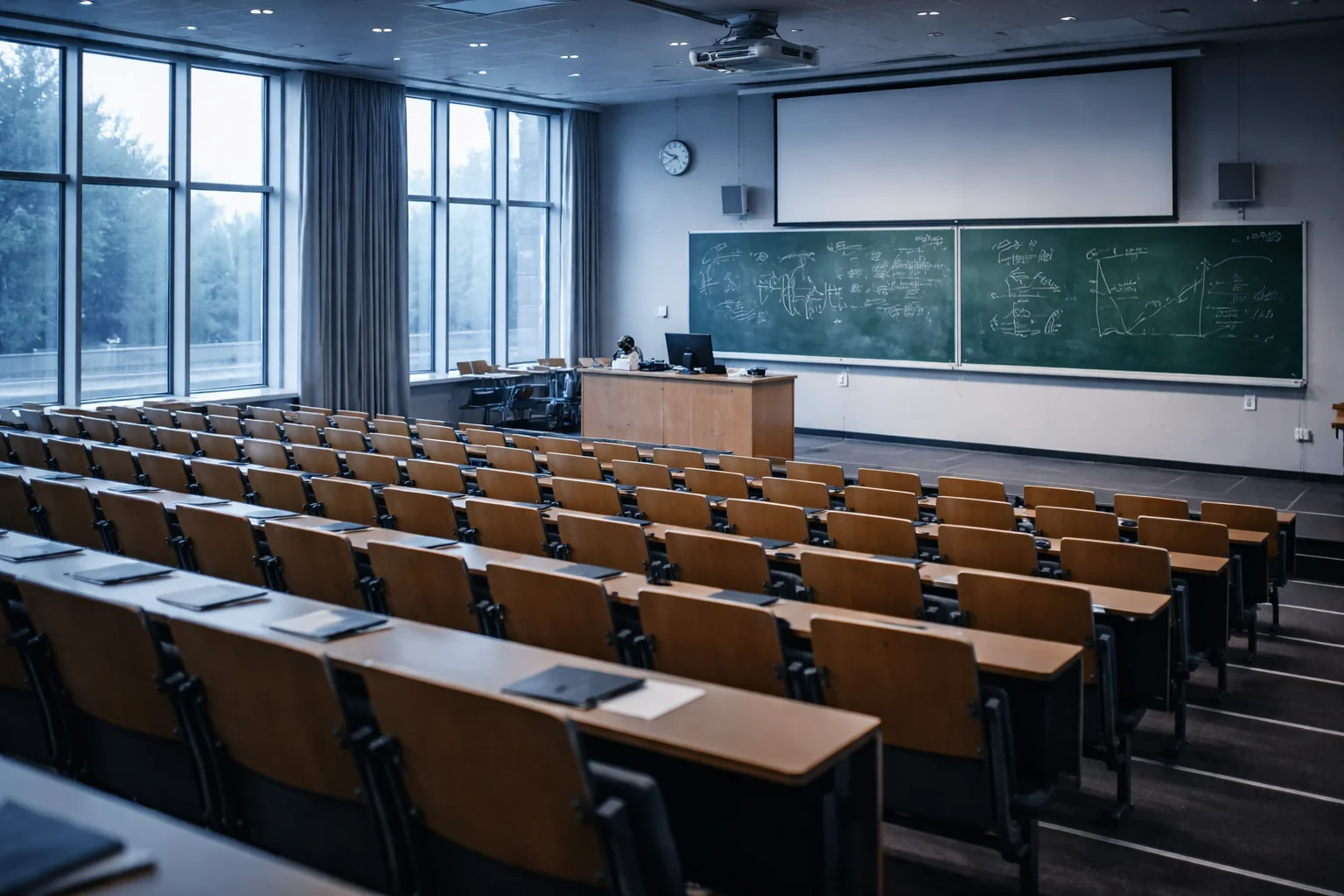 Education - Lecture hall at sunrise