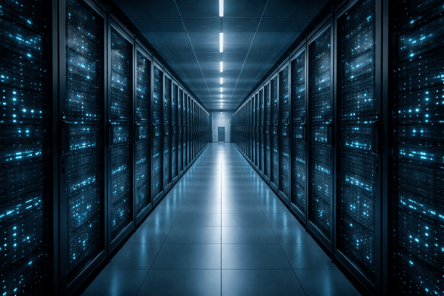 Technology - Data center corridor