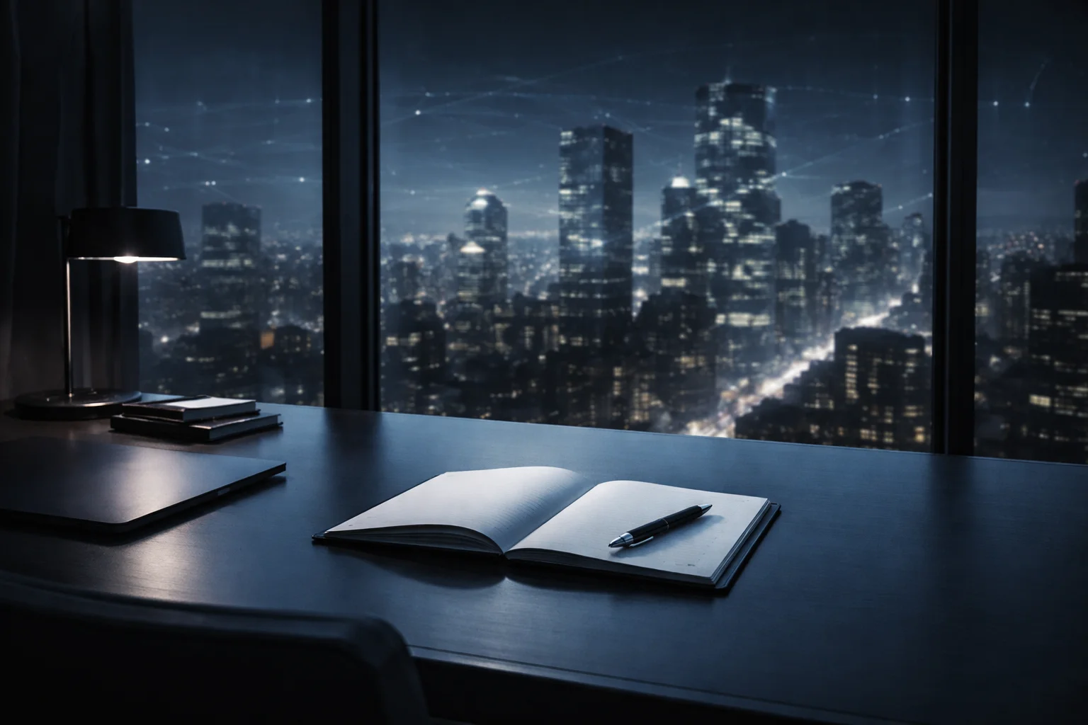 Sophisticated boardroom setting representing financial leadership